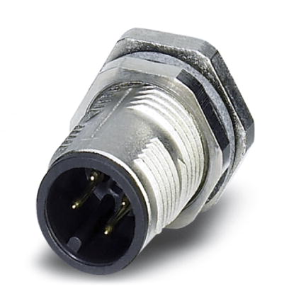 Phoenix Contact M12 Receptacle; SACC-DSI-MS-4CON-M12 SCO; Male; 4-Pin; A - Standard Key; Rear Mount; PCB